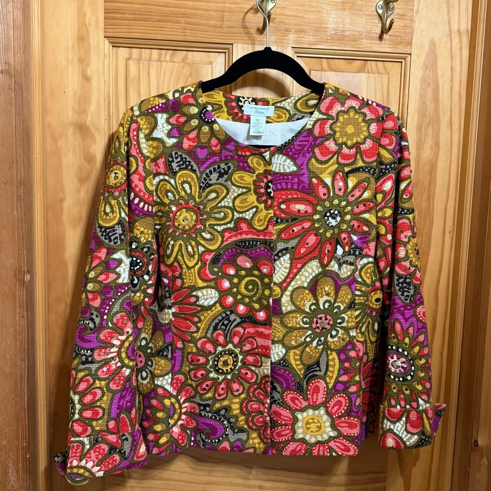 Laura Ashley Multicolor Floral jacket